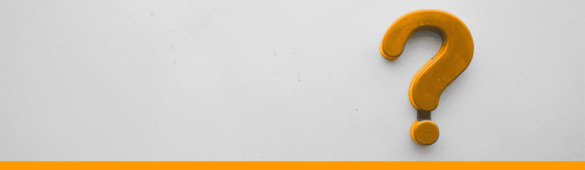 An orange questionmark